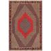 Brown/Orange 118 x 79 x 0.25 in Area Rug - Isabelline Oriental Handmade Hand-Knotted Rectangle 6'7" x 9'10" Wool/Area Rug in Brown/Red/Orange /Wool | Wayfair