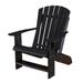 Wildridge Heritage Adirondack Chair in Black | 36 H x 30.5 W x 33 D in | Wayfair LCC-114-black