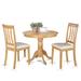 Three Posts™ Appleridge Antique 3 Piece Dining Set Wood in Brown | Wayfair THPS2339 34942274
