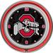 Trademark Global 14" NCAA Neon Wall Clock Glass in Red | Wayfair OSU1400-FADE