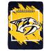 Northwest NHL Dimensional Predators Micro Raschel Polyester Throw Polyester in Black/Yellow | 60 H x 46 W in | Wayfair 1NHL059040030RET