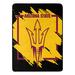 Northwest Milli NCAA Dimensional Arizona State Micro Raschel Polyester Throw Polyester in Black/Yellow | 60 H x 46 W in | Wayfair 1COL059060086RET