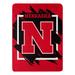 Northwest Latiesha NCAA Dimensional Nebraska Micro Raschel Polyester Throw Polyester in Black/Red | 60 H x 46 W in | Wayfair 1COL059060006RET