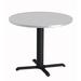 Safco Products Company Bistro Series Round Gathering Table Metal in White | 30" Width | Wayfair CA30RLBTFLK