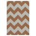 Brown 5' x 8' Indoor Area Rug - Surya Frontier Dried Oregano/Mocha Chevron Area Rug | Wayfair FT237-58