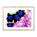 Four Hands Art Studio Space Flower by Pernille Westh - Picture Frame Photograph Print on Paper in Black/Blue/Indigo | 18 H x 24 W x 1.5 D in | Wayfair