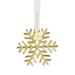 Waterford Snowflake Golden Ornament Metal in Gray/Yellow | 2.77 H x 2.54 W x 2.77 D in | Wayfair 1066131