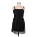 H&M Cocktail Dress - Mini: Black Jacquard Dresses - Women's Size Medium