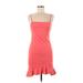 Sunset & Spring Casual Dress - Bodycon: Pink Dresses - Women's Size Medium