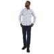 Joe Browns Herren Premium Cotton Bird Print Long Sleeve Shirt Hemd, White, XL