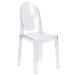 Chair with Oval Back in Transparent Crystal - Wedding Chairs