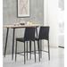 Set of 2 Velvet Upholstered Barstools Bar Stool with Metal Legs Livingroom Kitchen Stool Counter Height Dining Chair