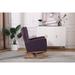 Modern Velvet Rocking Chair Accent Chair High Backrest Living Room Chaise Lounges Upholstered Arm Chairs