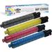 MADE IN USA TONER Compatible Replacement for Ricoh Aficio Savin Lanier MP C4502 MP C5502 841679 841680 841681 841682 - Black Cyan Magenta Yellow 4 Pack Black 31 000 - Color 22 500 Pages