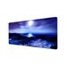 Blue Moonlight Non Slip Mouse Pad Large Gaming Mouse Mat Mouse Mat Gaming Mice Mat Mouse Mats Rubber Base Desk Matï¼ŒRectangle (60*30*0.2CM)-F