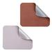 2 Pack Mouse Pad with Non-Slip Rubber Base Waterproof Computer Mousepad with Stitched Edges Mouse Pads - 25*21CM - Brown+gray & light gray+silver