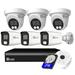Elder Security Camera System 4K Spotlight 6-Camera 8Ch DVR Surveillance Kit Outdoor DIY Wired 2TB Audio Color Night Vision 8MP Home Security Camera System