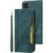 Samsung Galaxy S21+ Plus 5G Wallet Case PU Leather Folio Kickstand Card Slots Cover for Galaxy S21+ Plus 5G Book Folding Flip Case Protective Cover for Samsung Galaxy S21+ Plus 5G Green