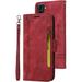 Samsung Galaxy S21+ Plus 5G Wallet Case PU Leather Folio Kickstand Card Slots Cover for Galaxy S21+ Plus 5G Book Folding Flip Case Protective Cover for Samsung Galaxy S21+ Plus 5G Red