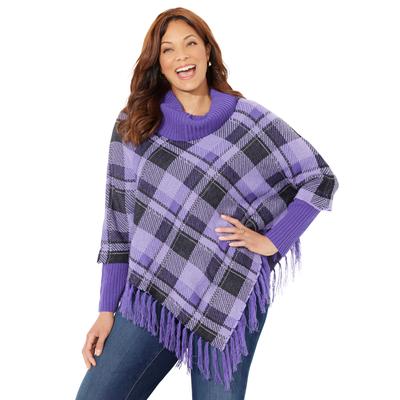 Plus Size Women's Fringe Poncho Duet by Catherines...