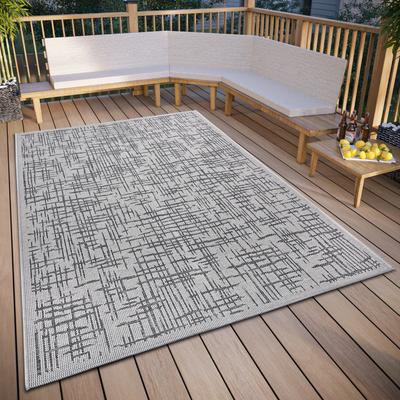 Teppich HANSE HOME "Telu", beige (beige,grau), B:155cm H:6mm L:235cm, Polypropylen (PP), Teppiche, strapazierfähig, pflegeleicht, robust, In- und Outdoor, wetterfest Image