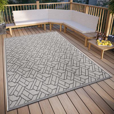 Teppich HANSE HOME "Eru", beige (beige,grau), B:190cm H:6mm L:290cm, Polypropylen (PP), Teppiche, strapazierfähig, pflegeleicht, robust, In- und Outdoor, wetterfest Image