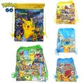 Sac à dos Pokemon Pikachu Anime pour enfants sac à bandoulière de proximité cartable non tissé