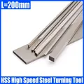 1PC L=200mm HSS High Speed Steel Turning Tool CNC Lathe Turning Tool Woodworking Lathe Tool Bar