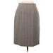 ABS Collection Casual Skirt: Gray Chevron/Herringbone Bottoms - Women's Size 6