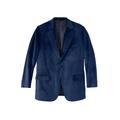 Men's Big & Tall KS Signature Velvet Blazer by KS Signature in Navy (Size 50)