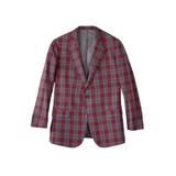 Men's Big & Tall KS Signature 2-Button Classic Blazer by KS Signature in Red Plaid (Size 58)