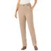 Plus Size Women's Corduroy Straight Leg Stretch Pant by Woman Within in New Khaki Garden Embroidery (Size 30 WP)