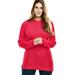 Plus Size Women's Cable Knit Pullover Crewneck Sweater by Woman Within in Vivid Red (Size 4X)