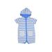 Nordstrom Baby Short Sleeve Outfit: Blue Stripes Tops - Size 9 Month