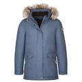 Trollkids - Girl's Oslo Coat XT - Mantel Gr 128 blau/grau