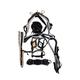 SHOWMEN CRAFT Black Synthetic Patent Nylon Horse Driving Harness, with Patent Wire Weaving in Saddle (Pony)