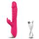 Vibrator Rabbit Vibrator for Women G-Spot Vibrator Nipple Clitoris Vibrator Thrusting Telescopic Rotating Dildo for Adult Sex Toys