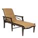 Woodard Andover Padded Sling Adjustable Chaise Lounge Metal in Black | Outdoor Furniture | Wayfair 3Q0570-92