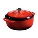 Lodge Enameled Cast Iron Dutch Oven Non Stick/Enameled Cast Iron/Cast Iron in Red | 7.5 qt | Wayfair EC7D43