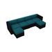 Harmonia Living Urbana Sectional Wicker/Rattan/Sunbrella® Fabric Included in Blue | Outdoor Furniture | Wayfair HL-URBN-CB-6SEC-PC