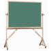 AARCO Reversible Free Standing Chalk Board Wood in Green | 48" H x 72" W | Wayfair RC4872G