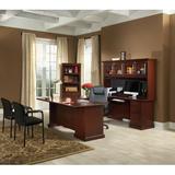 Darby Home Co Clintonville U-Shaped Executive Desk w/ Hutch Wood in Brown | Wayfair E5D5939548F44FA6AA73D0E473DF9338