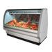 Howard-McCray SC-CMS40E-4C-LED 51 1/2" Full Service Red Meat Case w/ Curved Glass - (2) Levels, 115v, White