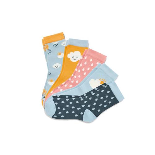 5 Kinder-Socken, rosa