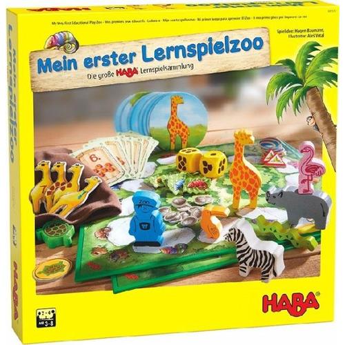 HABA 305173 - Mein erster Lernspielzoo, Lernspiel, Würfelspiel - HABA Sales GmbH & Co. KG