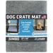Drymate Dog Crate and Kennel Mat - Jumbo Sized (29 X48 ); Light Grey; Customizable if Needed.