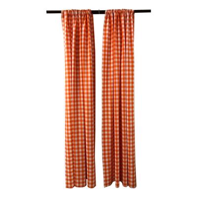 High-Quality 58x96 Inch Polyester Gingham Checkered Backdrop for Decor - Pack of 2 - 58" x 96"