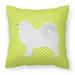 Carolines Treasures Samoyed Checkerboard Square Decorative Outdoor Pillow