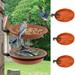 Pnellth 2-In-1 Hanging Bird Bath Hummingbird Feeder Weather-Resistant Hanging Bird Feeder Tray Outdoor Supply