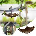 Holiday Savings! WJSXC Umbrella-Shaped Bird Trough Premium Hanging Bird Feeder Tray Umbrella Hummingbird Feeder for Outdoors Metal Bird Bath Pond Or Drinker Metal Bird Feeder Multicolor